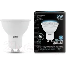 Лампа Gauss GU10 5W 4100K / 101506205