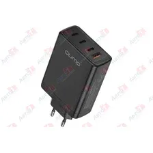 QUMO Q49543 Сетевое зарядное устройство Energy Charger GaN PD 100 Вт, USB-A + 3 USB Type-C, (0100), черный