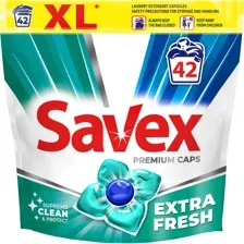 Капсулы для стирки Savex Extra Fresh, 42шт