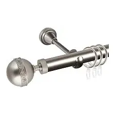 Карниз для штор АС ФОРОС Grace D25Г  наконечники Таврика (1.4м, сатин)
