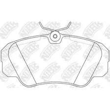 Тормозные колодки дисковые передняя ось NIBK PN0022
