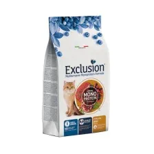 Корм EXCLUSION, для кошек после стерилизации с говядиной, Monoprotein, 1,5 кг