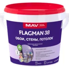 Краска MAV Flagman ВД-АК-2038 (1л, белый)