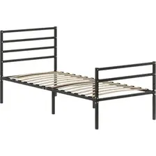 Кровать Домаклево Металика Г4+Г2 80х200 (черный)