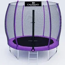 Батут Calviano 252 см - 8ft OUTSIDE master purple