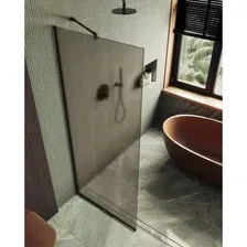 Душевая стенка MaybahGlass 69x195 MGD-703-6у (бронзовое матовое стекло/черный)