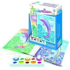 Набор для рисования SentoSphere Aquarellum Дельфины Мини 6000