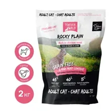 Natura Wild Беззерновой корм для стерилизованных кошек с курицей Rocky Plain, 2 кг