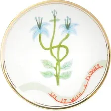 Блюдце Bitossi Botanica BOT00070 (эдельвейс)