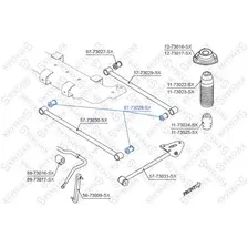 сайлентблок зад. рычага зад. наружн.! Daewoo Lacetti 04 87-73028-SX STELLOX