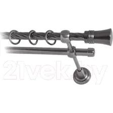 Карниз для штор Lm Decor Гиро 071 2р витой (антрацит, 3.6м)