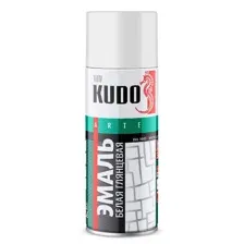 KUDO - Эмаль универсальная белая глянцевая RAL-9003, 520мл / KU-1001
