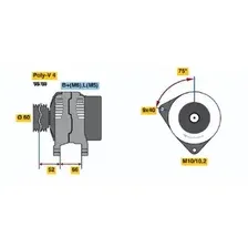 Генератор BOSCH 0 986 045 201
