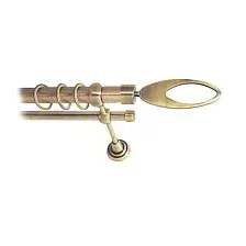 Карниз для штор Lm Decor Эллипс 178 1р гладкий 25мм (антик, 3м)
