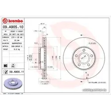 Тормозной диск Brembo 09A90510