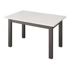 Кухонный стол Senira Кастусь 100-130x60 (белый/венге)
