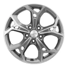 Литой диск Khomen KHW1702 Camry 17x7 5x114.3мм DIA 60.1мм ET 45мм Gray FP