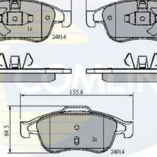 Комплект тормозных колодок, дисковый тормоз COMLINE CBP01677