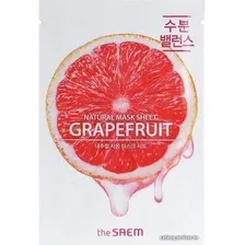 Тканевая маска The Saem Маска для лица тканевая Natural Grapefruit Mask Sheet (21 мл)