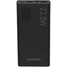 Внешний аккумулятор Digma DGPF10A 10000mAh (черный)