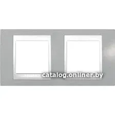 Рамка Schneider Electric Unica MGU6.004.865 (дымчато-серый/белый)