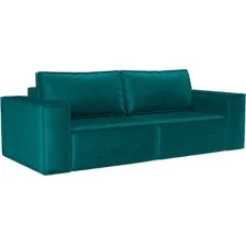 Диван Mebel-Ars Еврокнижка Эмби (бархат сине-зеленый Star Velvet 43 Black Green)
