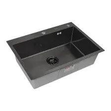 Мойка ARFEKA ECO AR 700*500 BLACK PVD NANO DECOR VOLCANIC ROCK