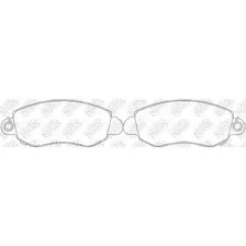 Тормозные колодки дисковые передняя ось NIBK PN0164