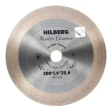 Диск алмазный отрезной Hilberg Master Ceramic 200*25*25,4, 1.4 mm