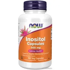 Витамины, минералы Now Foods Inositol 500 мг (100 капсул)