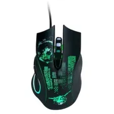 Мышь проводная Qumo  Gremlin M37, проводная, оптическая, 6 кноп., подсв. 4 цв., 1200/1600/2400/3200 dpi, программируемая