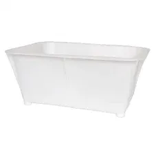 Ящик для хранения ЮстаПласт С ручками / 4813514001045 (40л, белый)