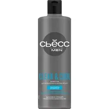 Шампунь для волос Сьёсс Men Clean & Cool для нормальных и жирных волос (450мл)