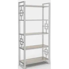 Стеллаж Hype Mebel Квадро 50x170 (белый/древесина белая)