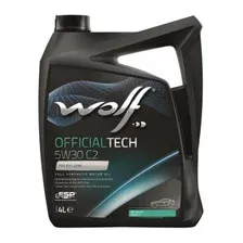 Моторное масло 5W30 синтетическое WOLF OfficialTech C2 [4 л] (65610/4)