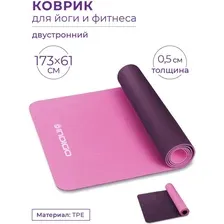 Коврик Indigo TPE IN106 (розовый/фиолетовый)