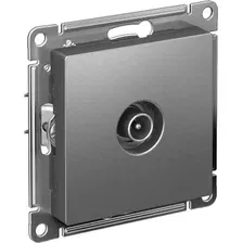 Розетка телевизионная Systeme Electric AtlasDesign ATN000993 (сталь)