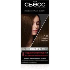 Крем-краска для волос Сьёсс Salonplex Permanent Coloration 3-8 (темный шоколад)