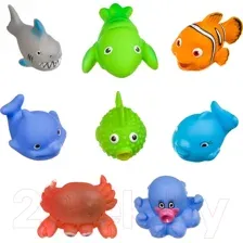 Набор игрушек для ванной Bondibon Подводный мир / ВВ3367 (8шт)