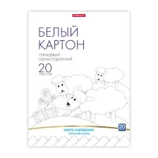Набор белого картона Erich Krause 58490 (20л)
