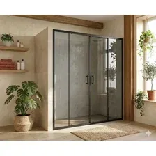 Душевая дверь MaybahGlass 195x215 MGD-1845-6 (графитовое стекло/черный)