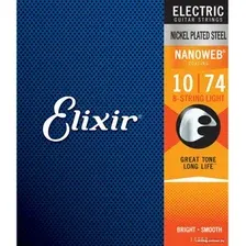Струны для гитары Elixir Strings 12062 10-74 8-String