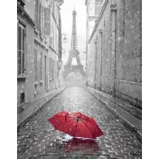 Фотообои листовые Citydecor Красный зонт (200x254)