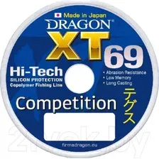 Леска монофильная Dragon XT 69 Hi-Tech Pro Competition 0.14мм 125м / 33-30-014