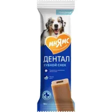 Лакомство Мнямс DENTAL для собак "Зубной снек" с говядиной 95г