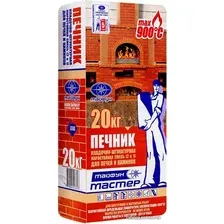 Выравнивающая штукатурка Тайфун Жаростойкий состав Печник (20 кг)