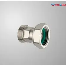 Фитинг Varmega Соединитель с НГ ВР-НР 1" x 1", с плоским уплотнением и обратным клапаном VMTF61-N000606