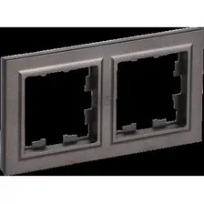 Рамка двухместная IEK Brite бронза (BR-M22-K45)