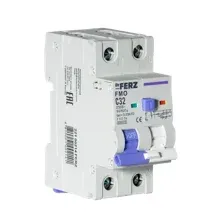 Дифференциальный автомат Dr.Ferz FMO-EL-1P+N 32A 30mA 6kA AC C 2M / 22100214FERZ