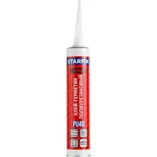Клей-герметик Starfix PU40 SM-54876-1 (300мл, черный)